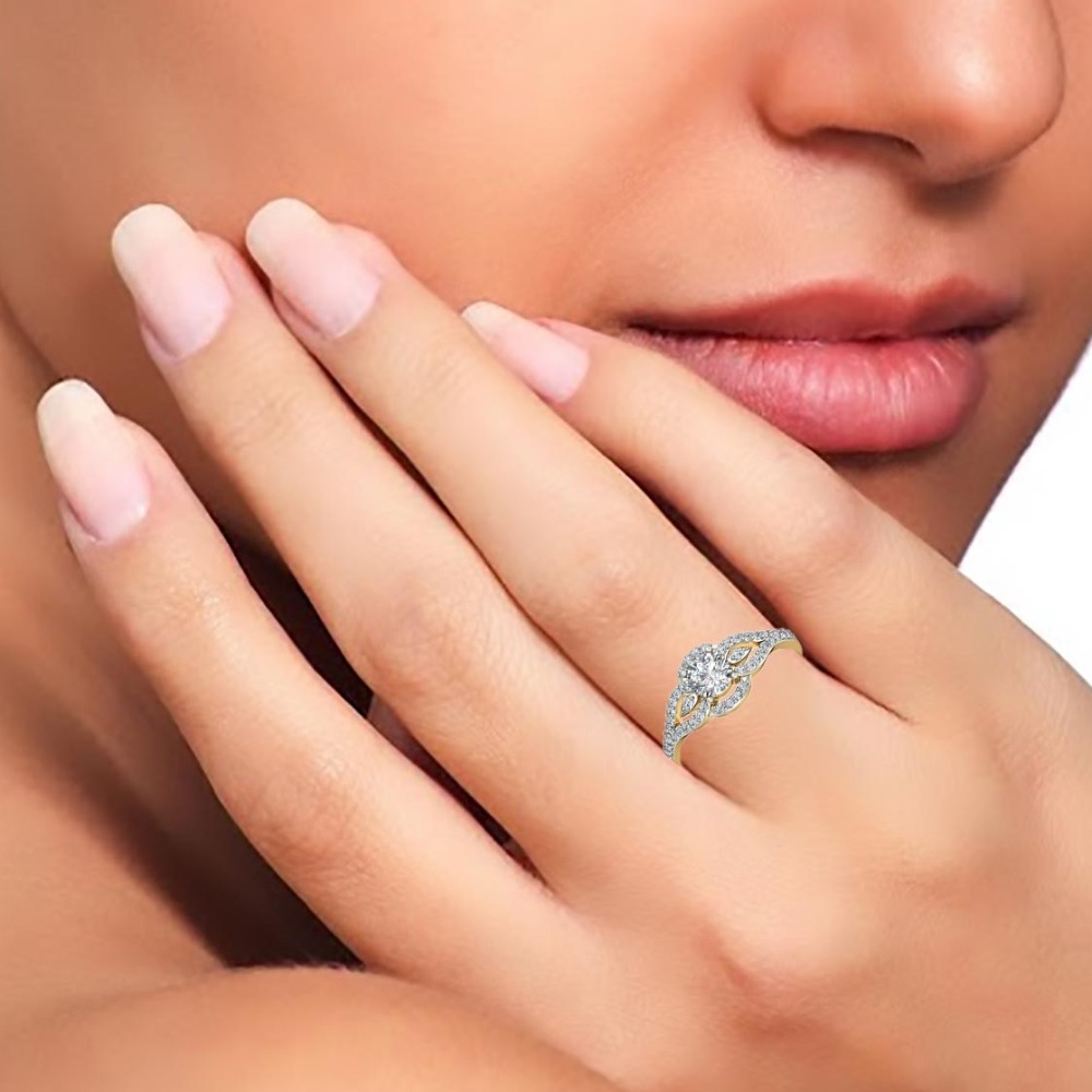 14kt solitaire designer ring - Image 3