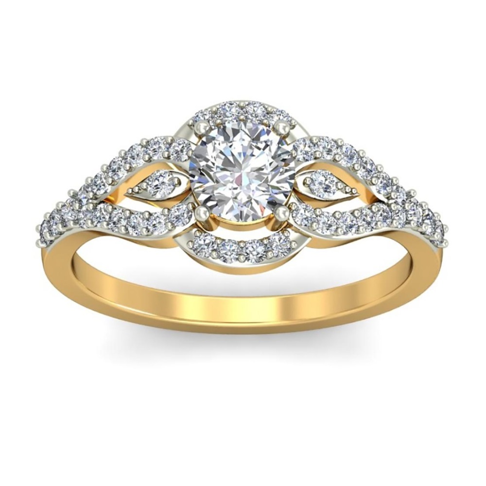 14kt solitaire designer ring - Image 2