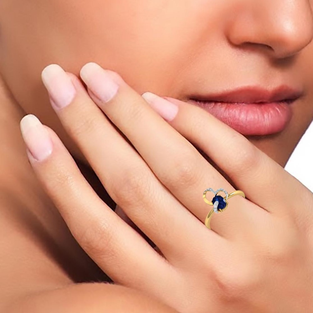 14KT GOLD STONE RING - Image 2
