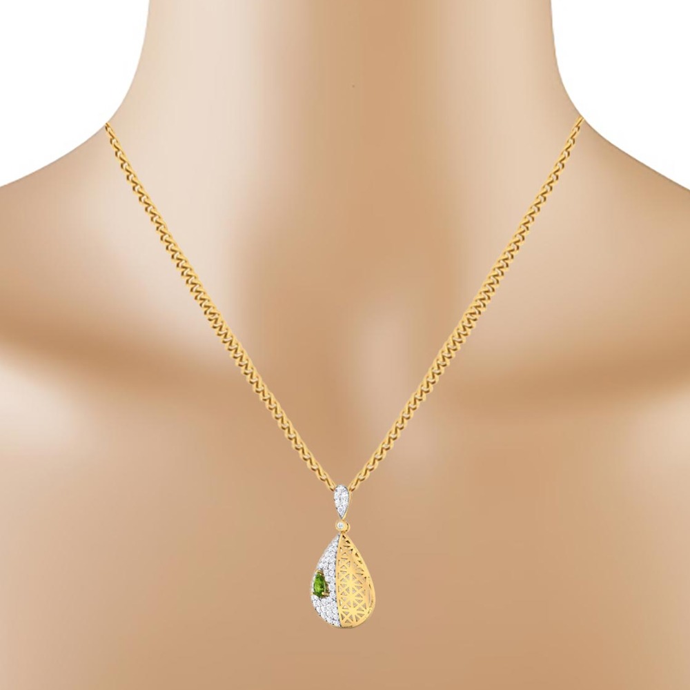 jali with color stone pendant - Image 2