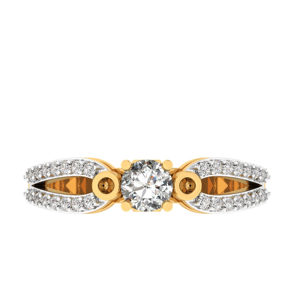 14KT GOLD SOLITAIRE RING - Image 3