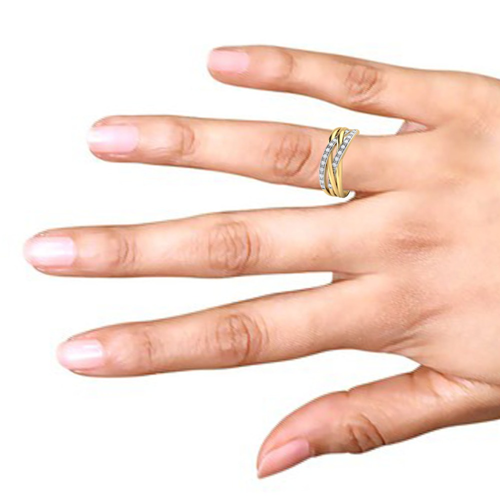 14kt round diamond ring - Image 2