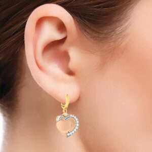 heart rose gold pendant