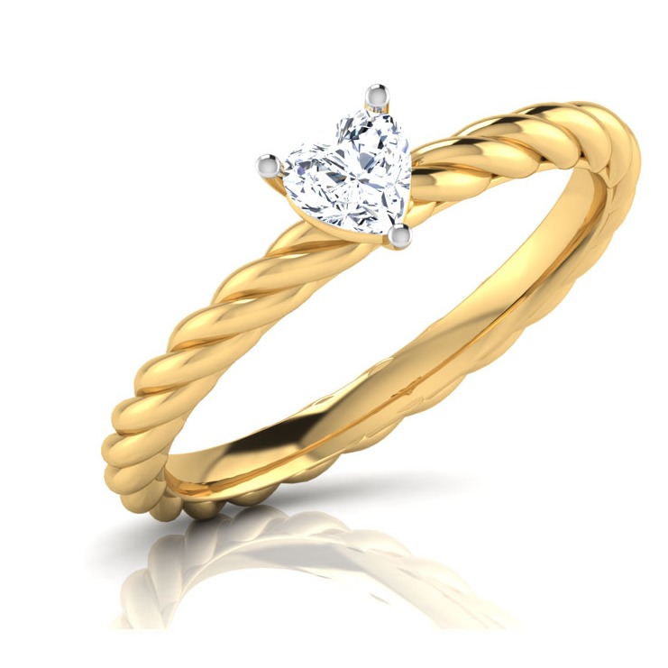 14KT FANCY DIAMOND RING