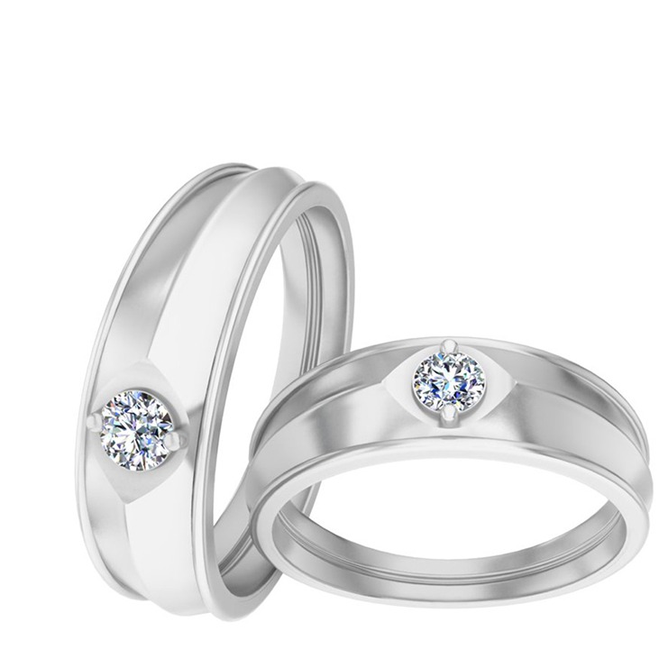SILVER 1 DIAMOND RING