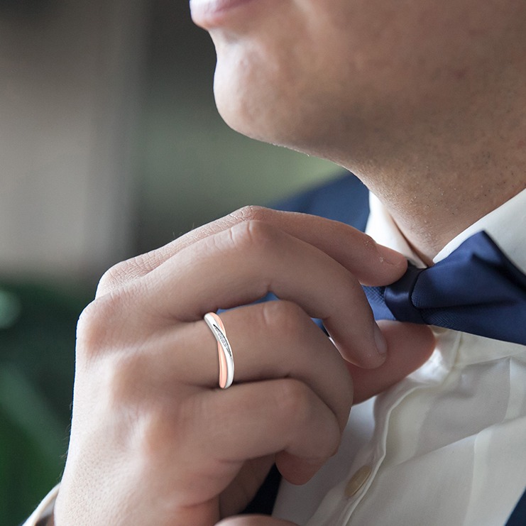 SILVER & ROSE GOLD BAND - Image 3