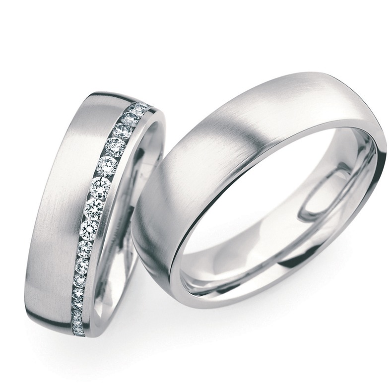 916 Gold Diamond Couple Bands