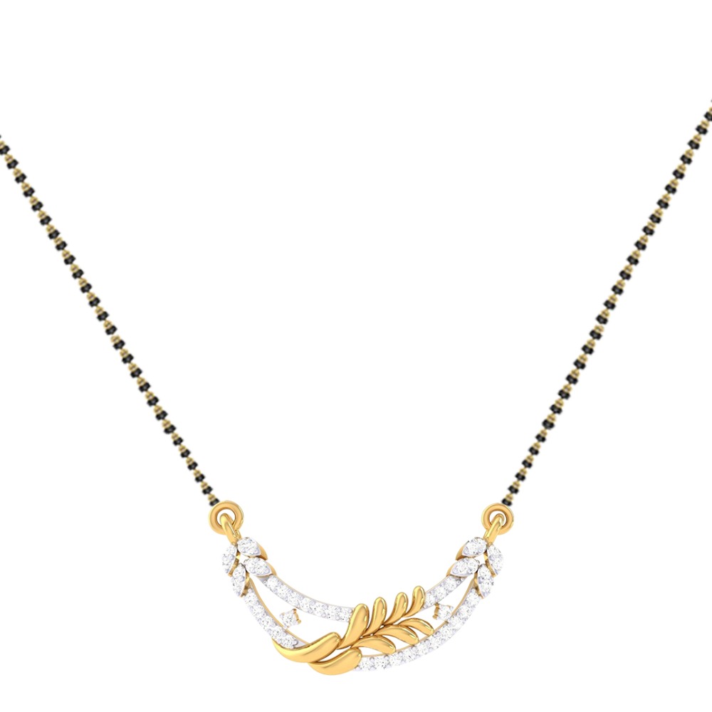 22K Gold Diamond Mangalsutra
