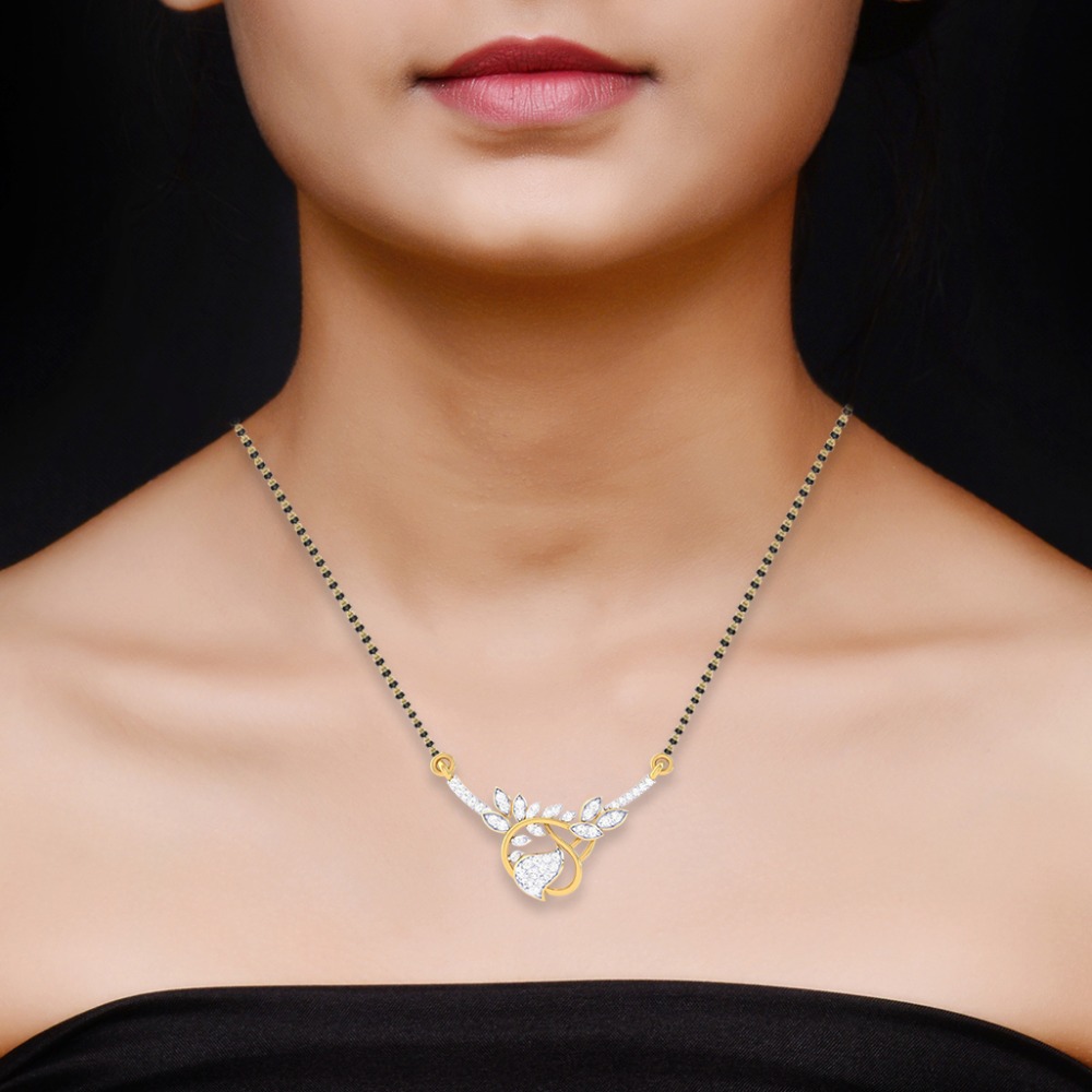 Gold Diamond Mangalsutra - Image 2