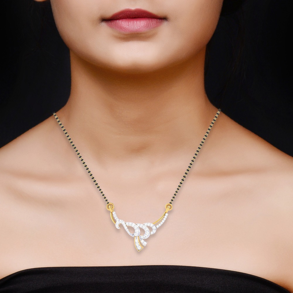 Gold Diamond Mangalsutra - Image 2