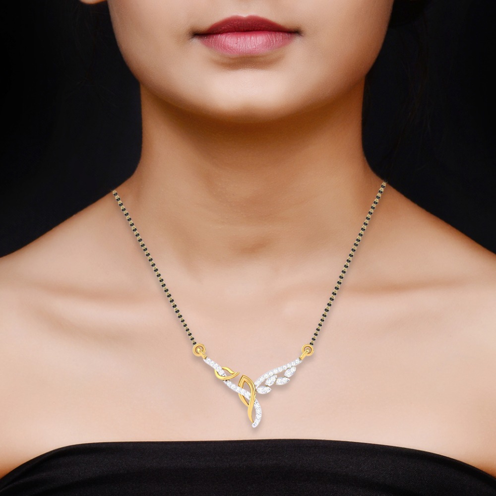 Gold Diamond Mangalsutra - Image 2