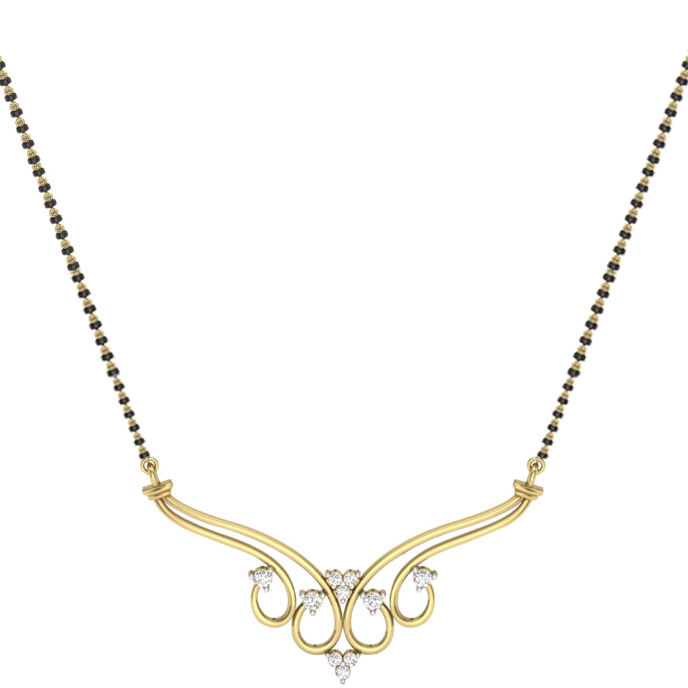 Gold Diamond Mangalsutra
