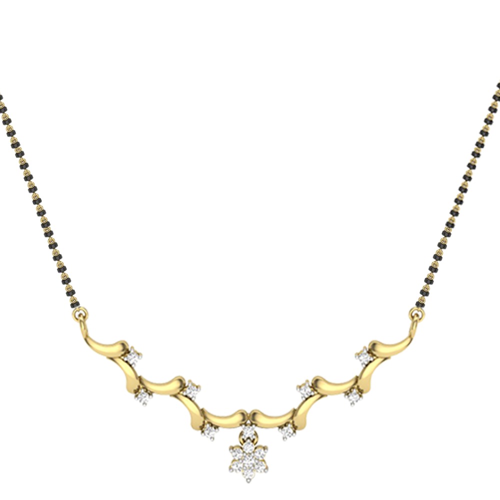 Gold Diamond Mangalsutra