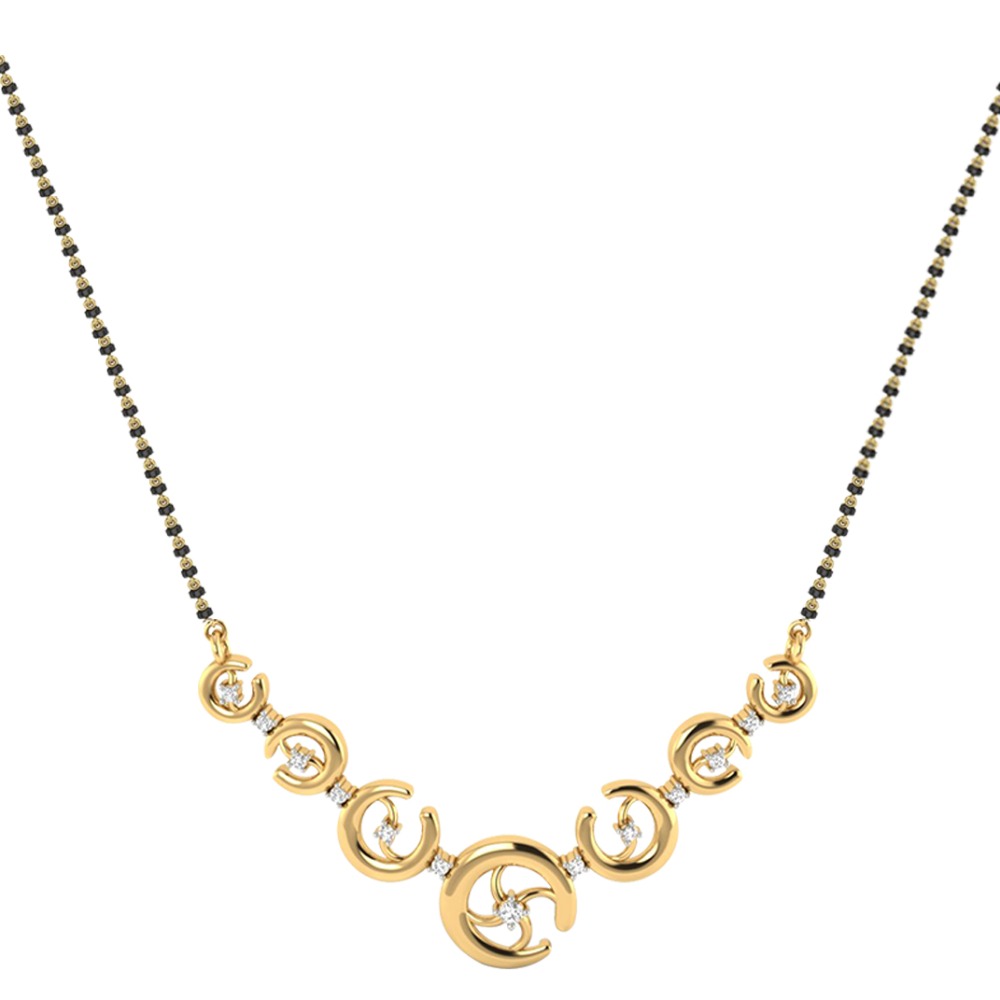 Gold Diamond Mangalsutra