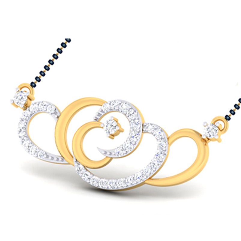 Gold Diamond Mangalsutra
