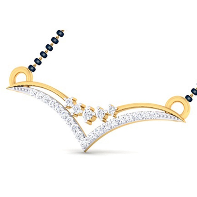 Gold Diamond Mangalsutra