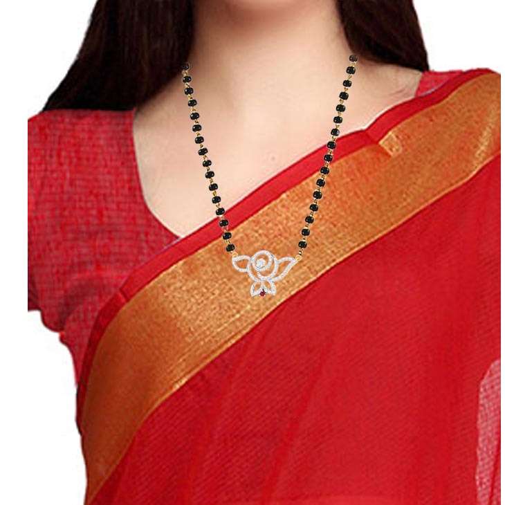 Gold Diamond Mangalsutra - Image 2