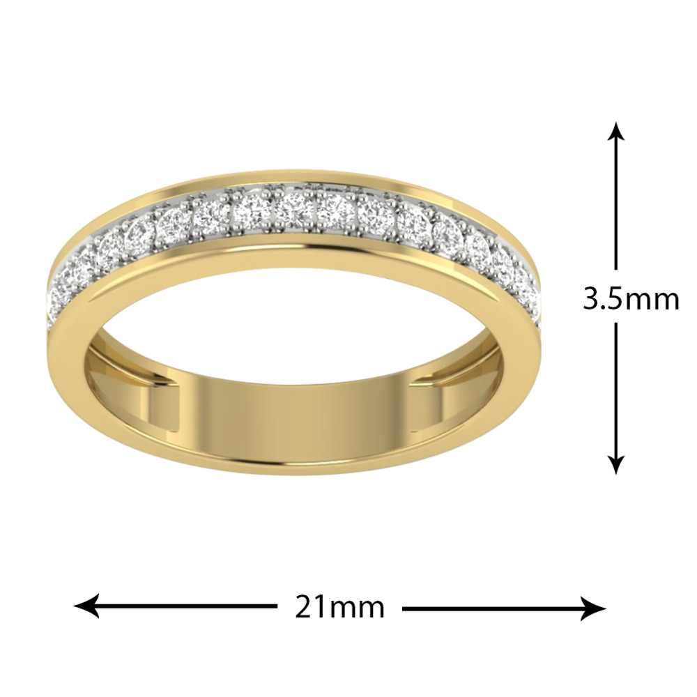 Delicate Womens Diamond Band - Image 3