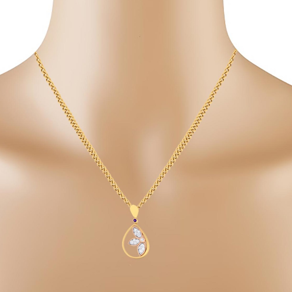 Fancy Diamond Pendant Set - Image 2