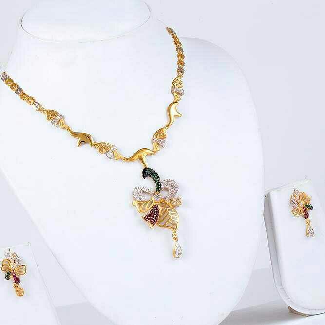 916 Exclusive Gold Necklace Set