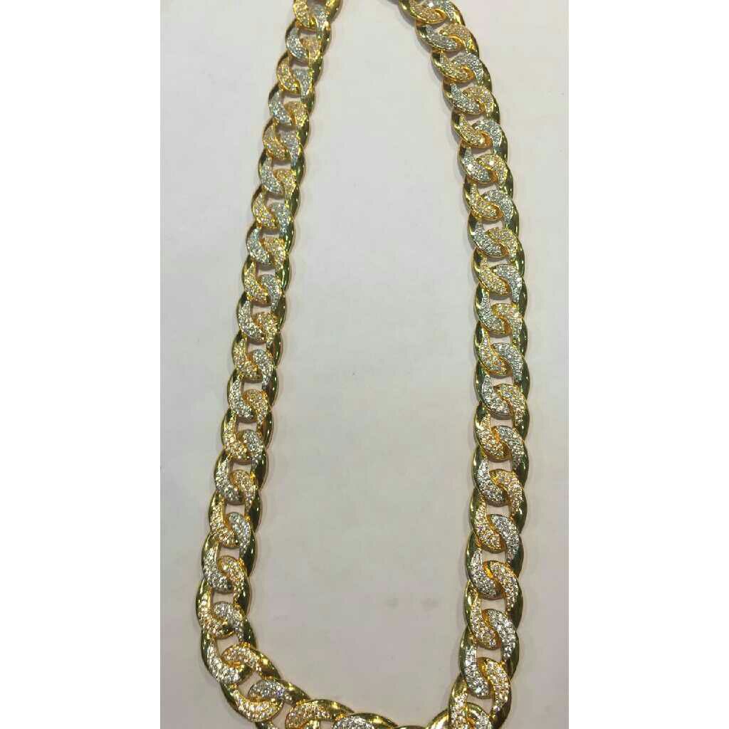 Broad Pattern 22KT Gold  Chain