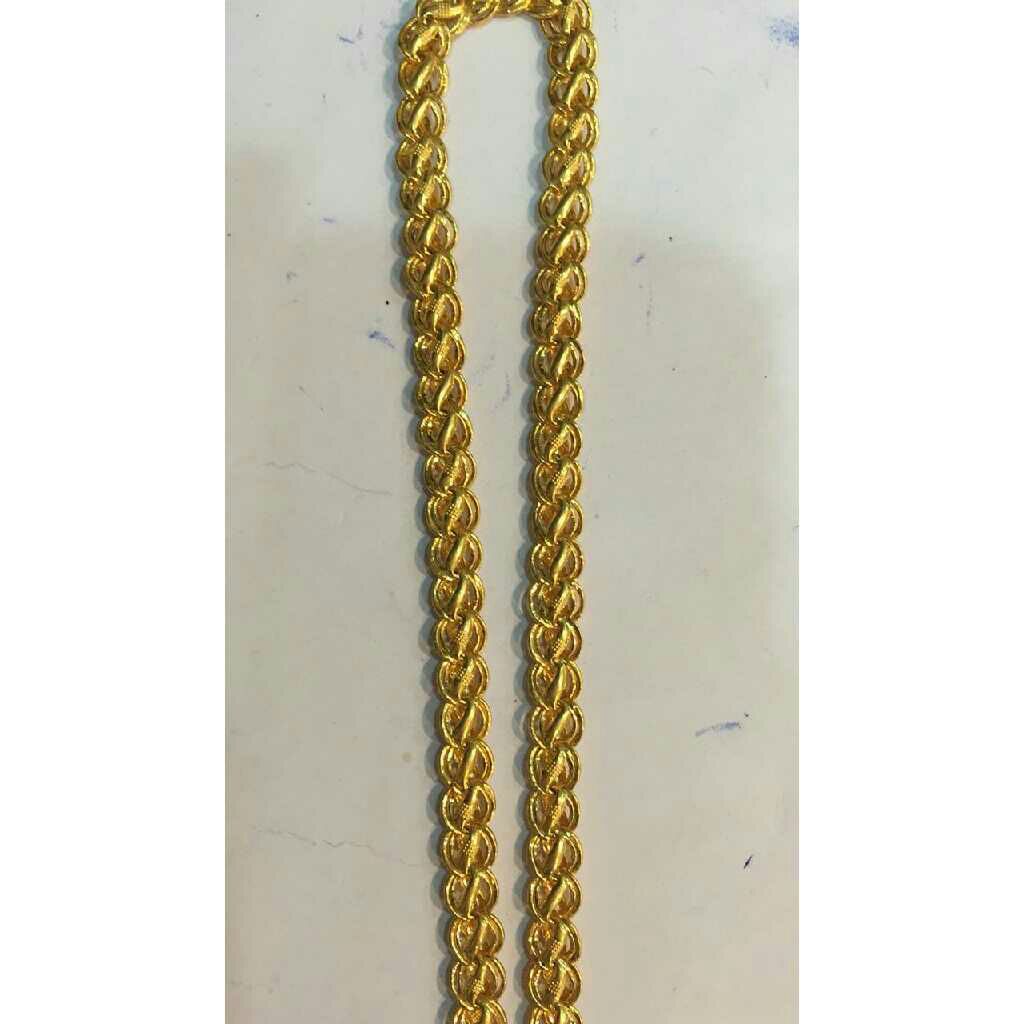 916 Yellow Broad Design Gents  Chain