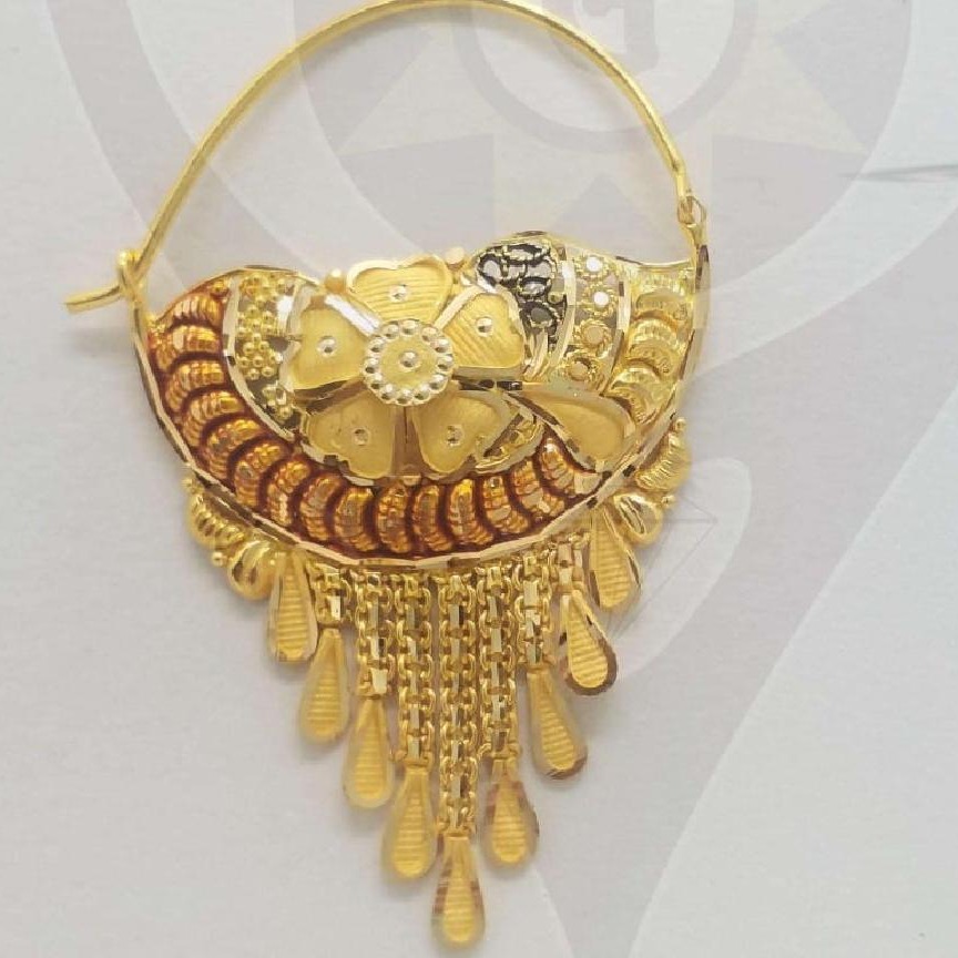 916 gold Hallmark Beautiful Bridal Nath