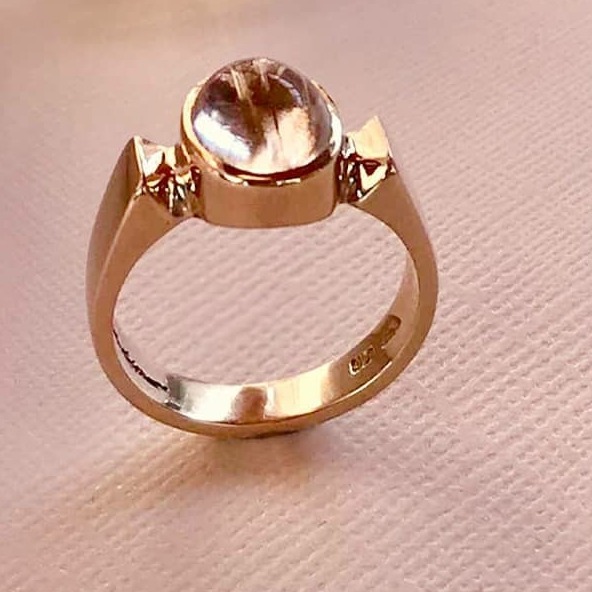 916 Gold Unique Design Hallmark Ring