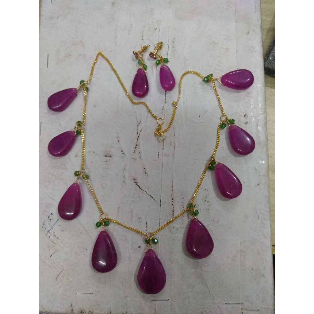 22KT Contemporary Gold Necklace Set