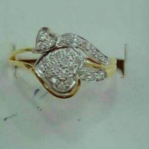 Gold Polished Attractive Stone Ring