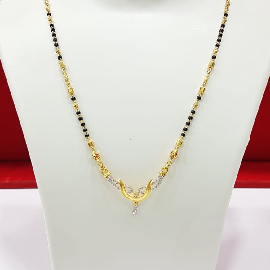 916 gold CZ  Wedding Mangalsutra for Bridal