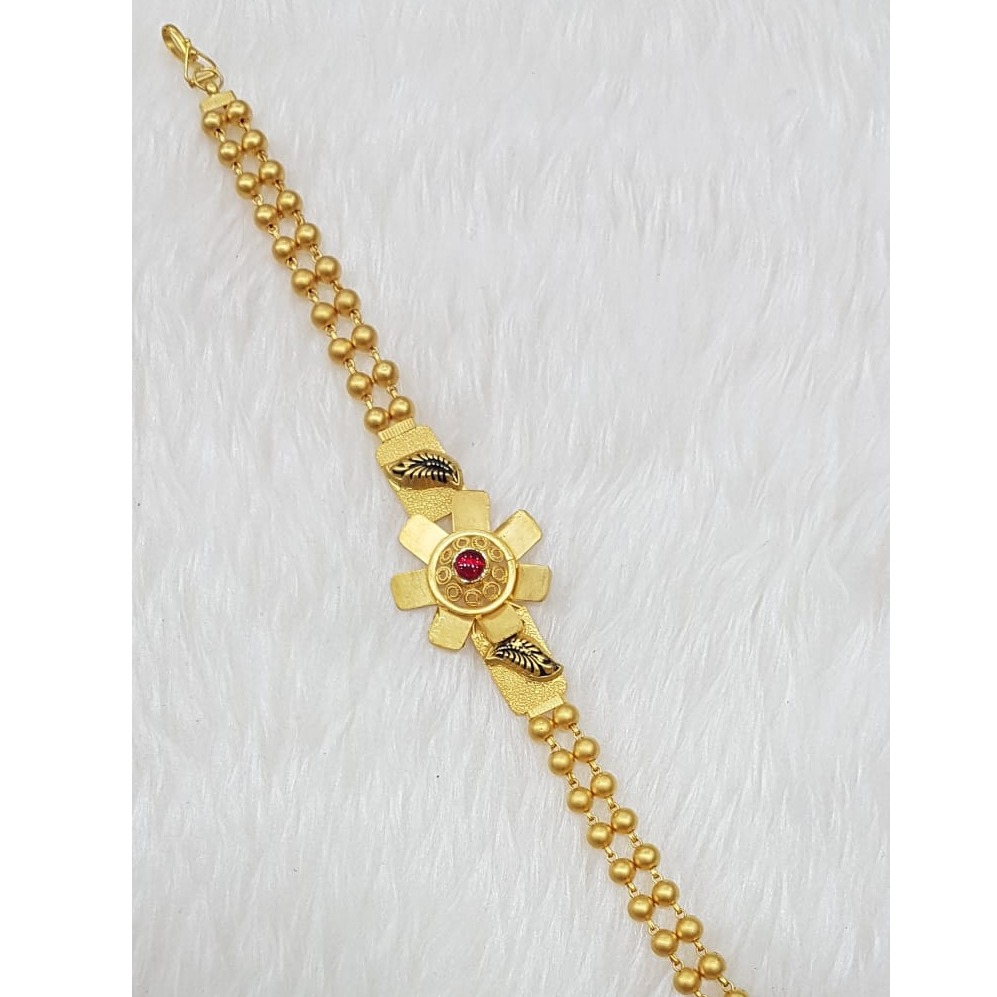 916 gold six petals floral design Bracelet