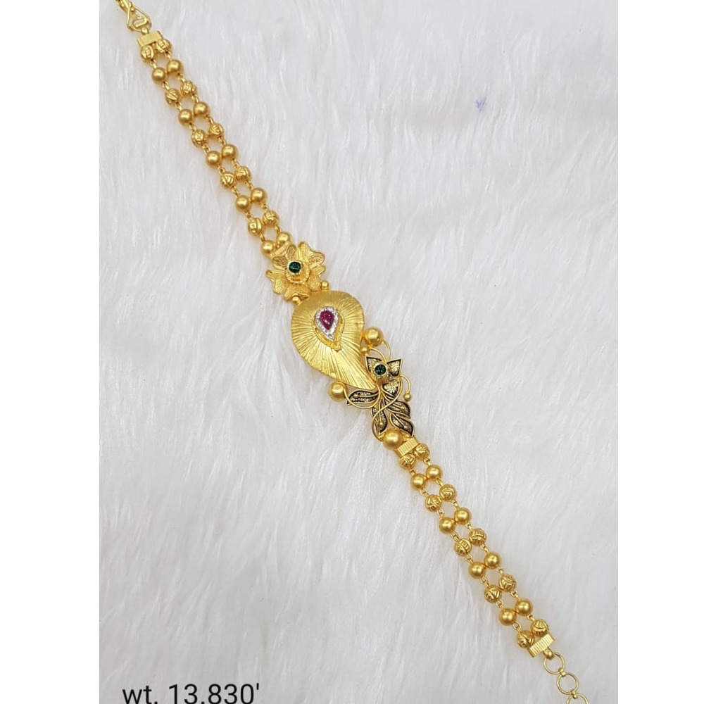 22k gold Peacock Design bracelet - Image 2
