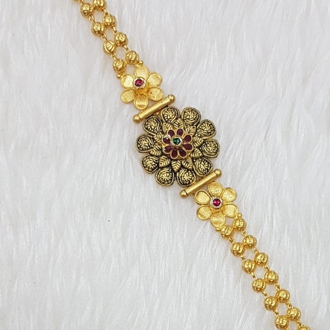 916 gold flower design Bracelet