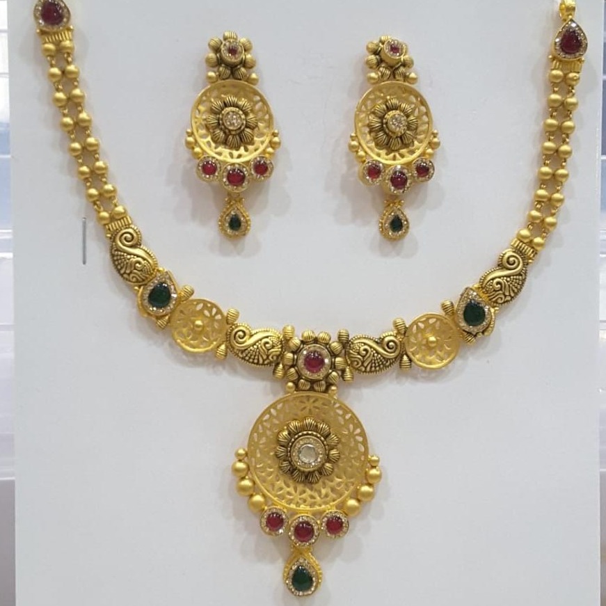 22k gold Traditional design Necklace set