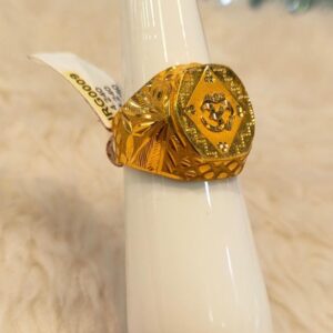 22kt gold hallmarked om design ring