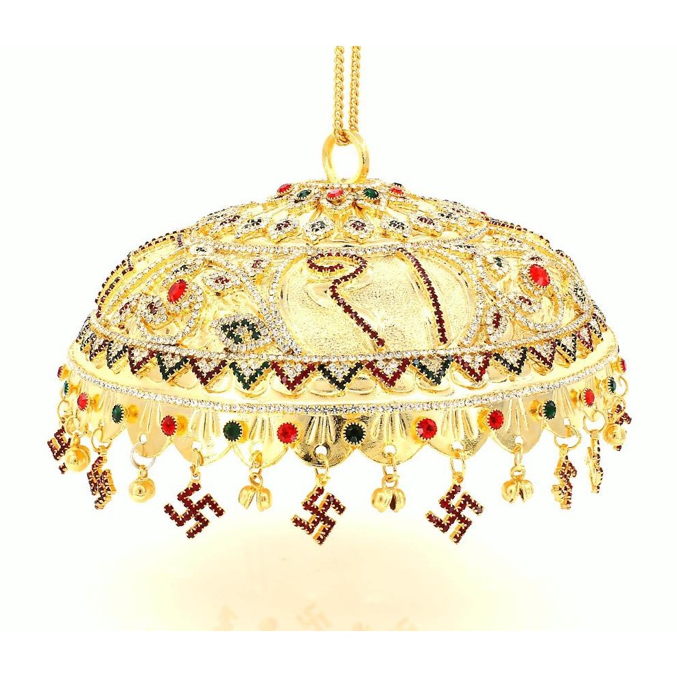916 Gold Coated  Chhattar For Pooja