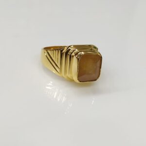 22kt Gold Hallmark Simple Design Ring For Men's