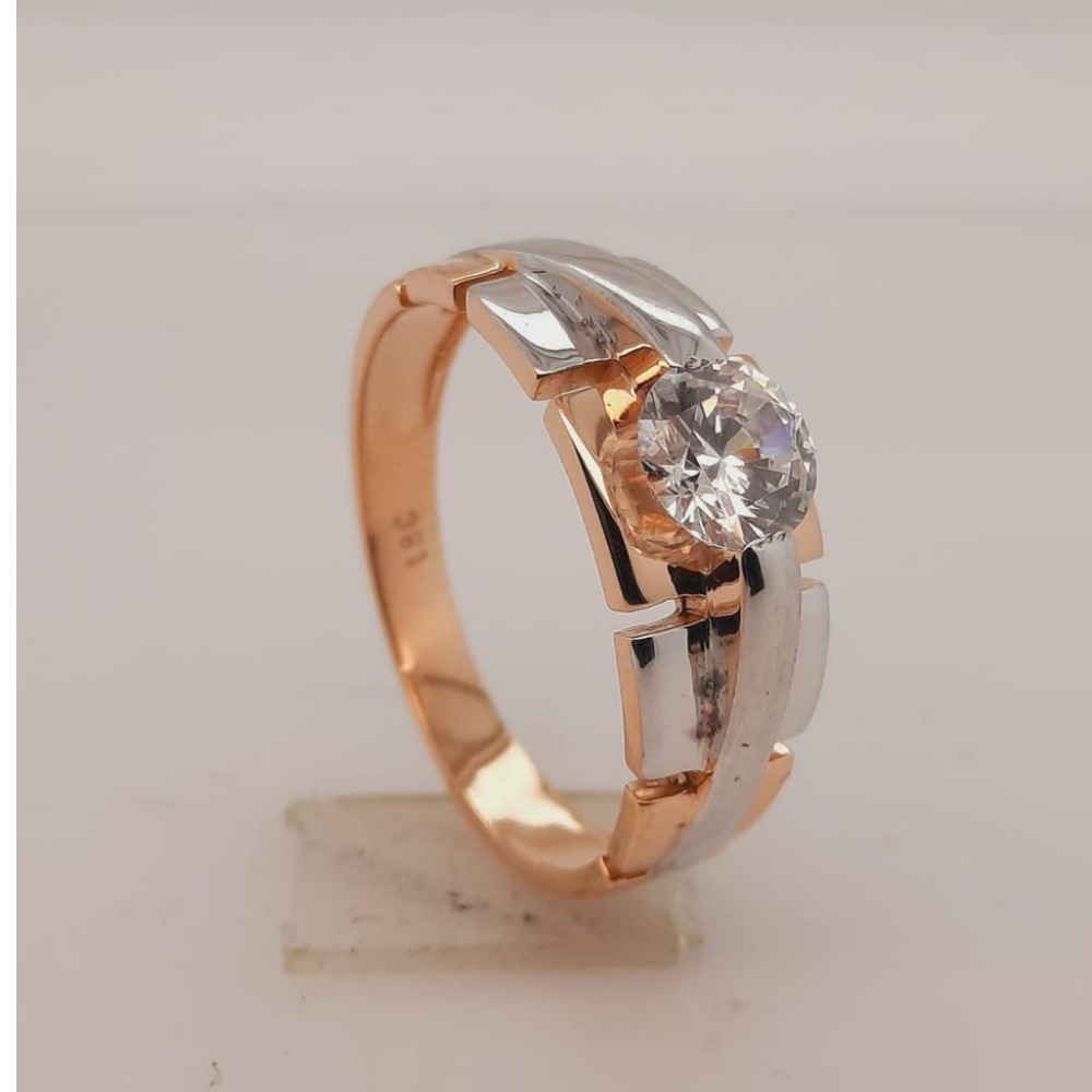 18KT Rose Gold Light Weight Design Ring