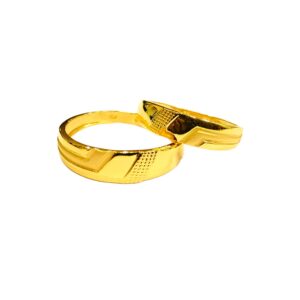 22KT Couple Plain Antique Design Rings
