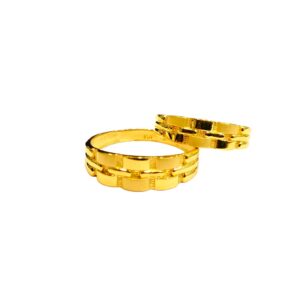 22KT Couple Plain Unique Design Rings