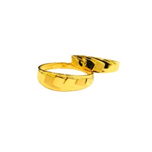 22KT Couple Plain Design Rings