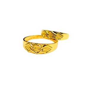22KT Couple Plain Unique Design Rings