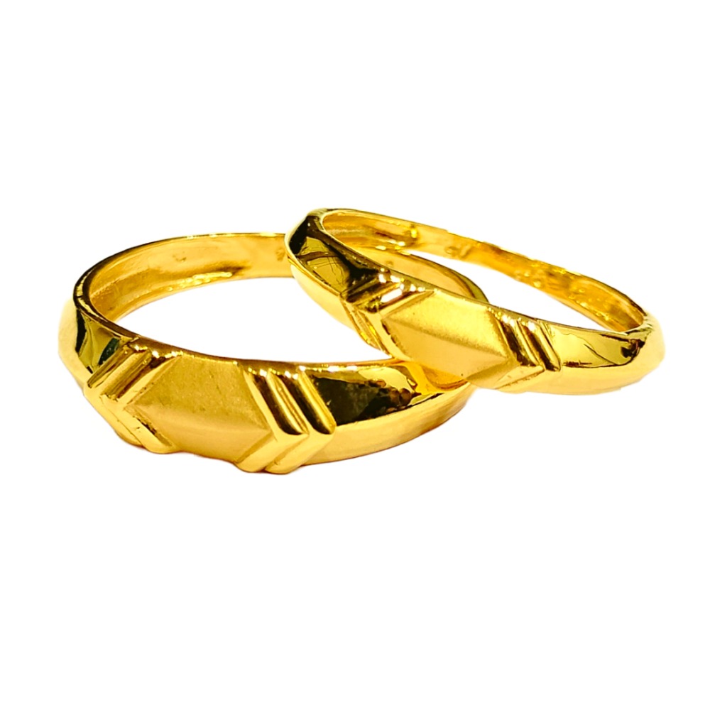 22KT Couple Plain Design Rings