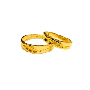 22KT Couple Plain Unique Design Rings