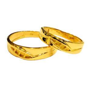 22KT Couple Plain Unique Design Rings