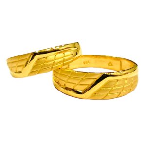 22kt couple Simple design rings