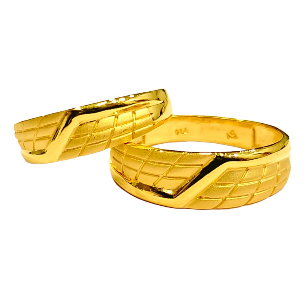 22kt couple Simple design rings