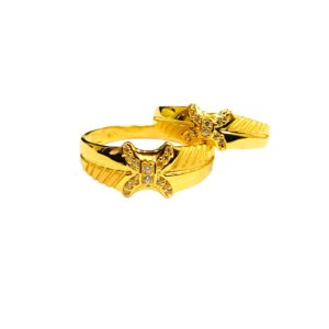 22KT Couple Cz Design Rings