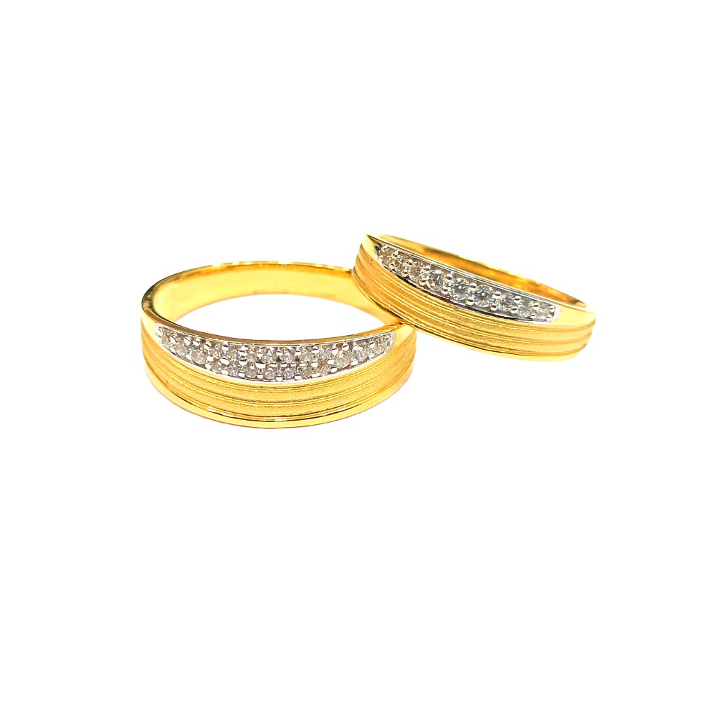 22KT Couple Cz Design Rings
